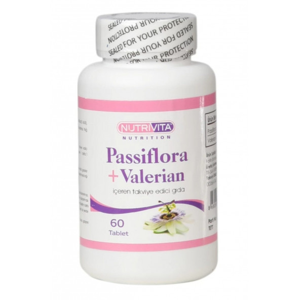 Nutrivita Passiflora + Valerian 60 Tablet ürün görseli 1