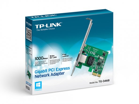 TP-LINK TG-3468 GIGABIT PCI EXPRESS ETHERNET KARTI ürün görseli 1
