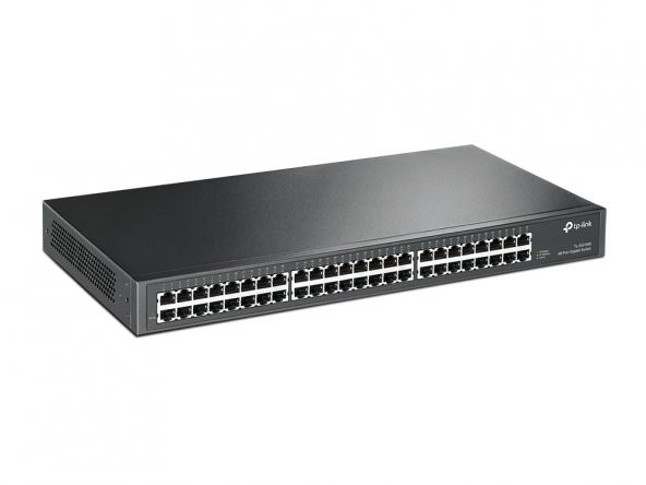 TP-LINK 10/100/1000Mbps 48xPort %70 Güç Tasarrufu Raf Tipi Switch TL-SG1048 ürün görseli 1