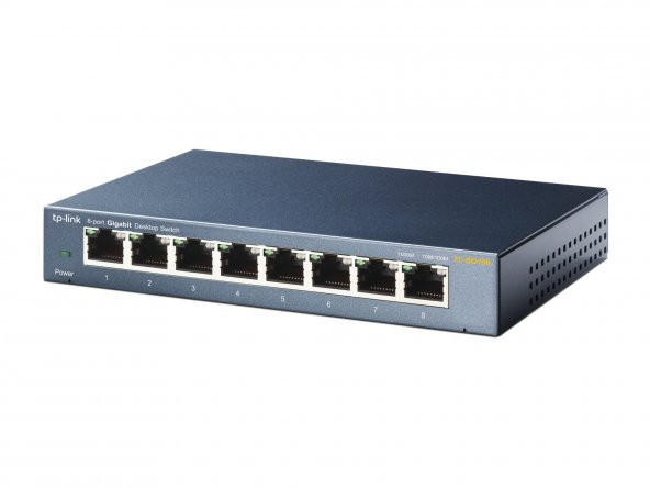 TP-LINK 10/100/1000Mbps 8xPort Yönetilemez Desktop Switch TL-SG108 ürün görseli 1