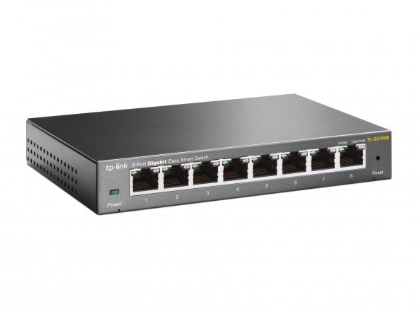TP-LINK 10/100/1000Mbps 8xPort Smart Pure Switch TL-SG108E ürün görseli 1
