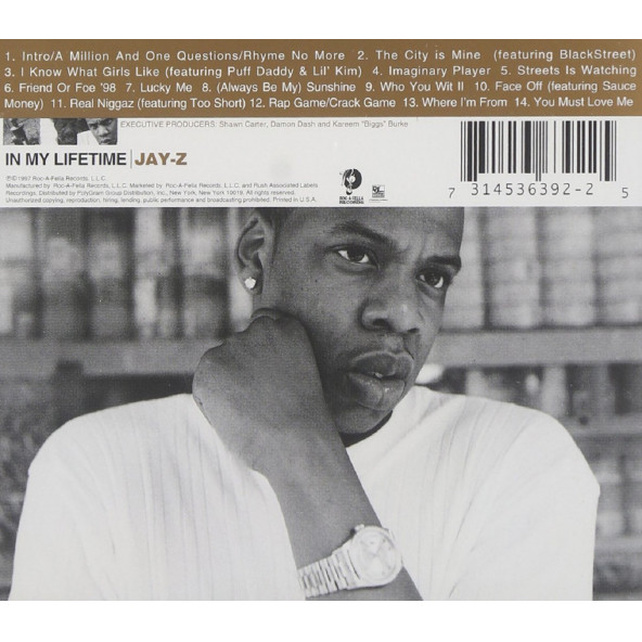 JAY-Z - IN MY LIFETIME VOL.1 (CD) - Resim 2