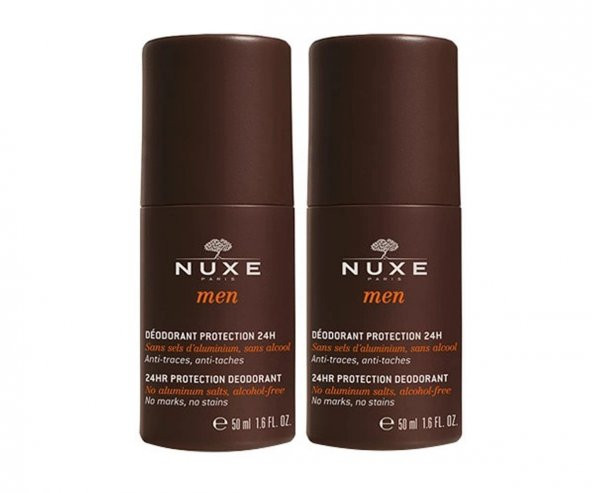 Nuxe 24 Saat Koruma Sağlayan Erkek Deodorant 24H 2 x 50 Ml ürün görseli 1