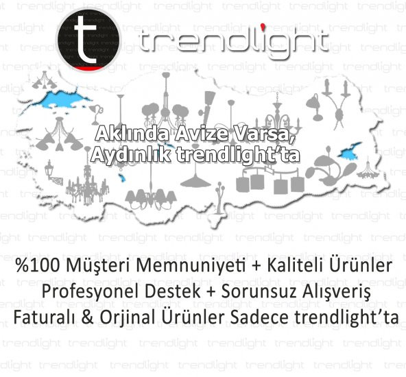 Trendylight Beray 5 Li Eskitme Klasik - Modern Avize - Resim 2