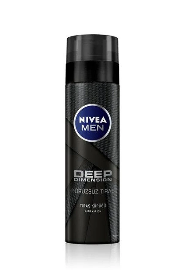 Nıvea Men Tıraş Köpüğü 200ml Deep Dımensıon Pürüzsüz Tıraş ürün görseli 1