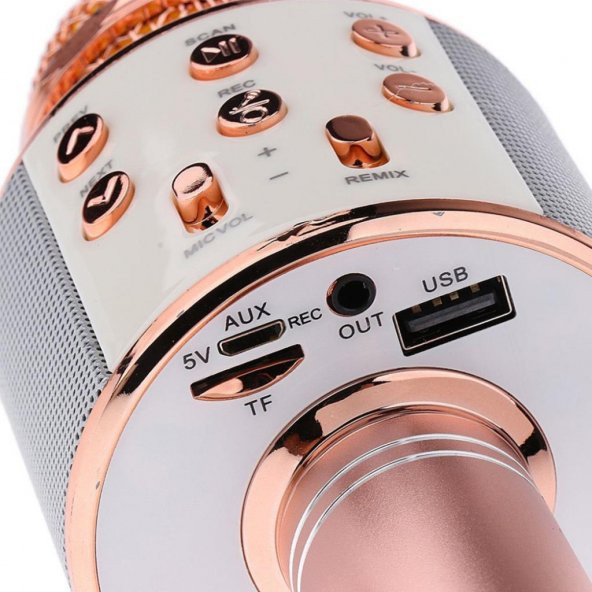 Sihirli Karaoke Mikrofon Bluetooth Sd Card Mikrofonu - Resim 5
