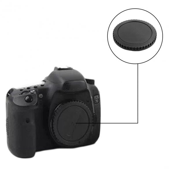 Canon EOS Body Kapağı Ve Lens Arka Kapağı - Resim 5