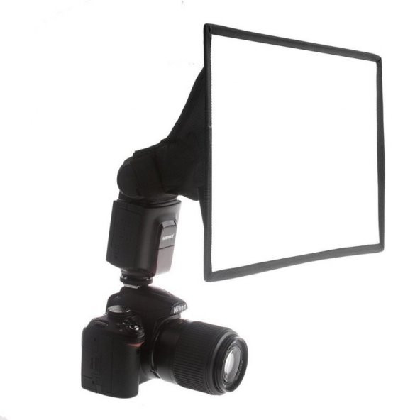 Universal 30x20cm Flaş Softbox Diffuser, Canon Nikon Sony Pentax ürün görseli 1