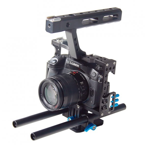 Panasonic Lumix DMC-GH4 İçin Ayex C5 Camera Cage - Resim 7