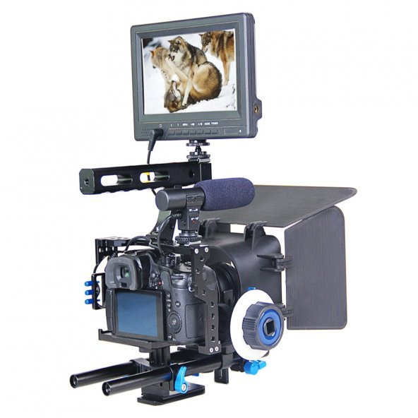Panasonic Lumix DMC-GH4 İçin Ayex C5 Camera Cage - Resim 8