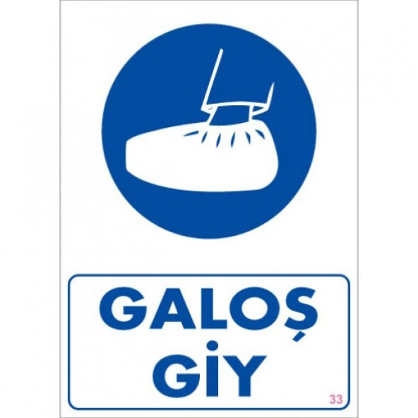 SÖNSAN UYARI LEVHALARI "GALOŞ GİY " PVC 25*35 ürün görseli 1