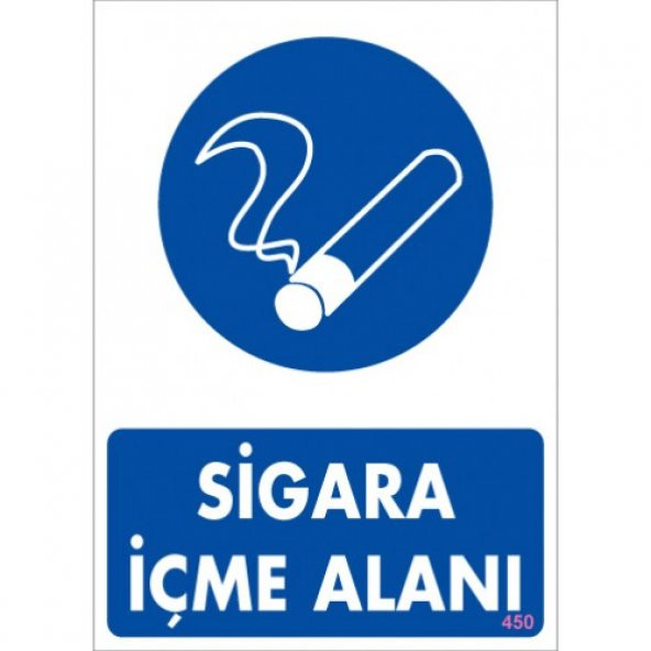 'SİGARA İÇME ALANI ''PVC  LEVHA ürün görseli 1