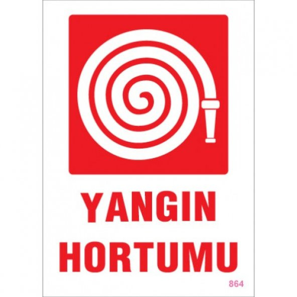 SÖNSAN UYARI LEVHALARI'' YANGIN HORTUMU ''PVC 25*35 ürün görseli 1