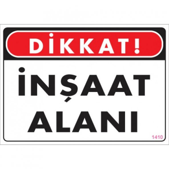 SÖNSAN UYARI LEVHALARI - İNŞAAT ALAN-  PVC 25X35 CM ürün görseli 1