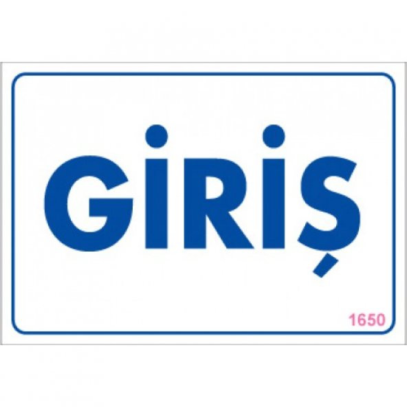 SÖNSAN UYARI LEVHALARI -GİRİŞ- PVC 17,5-25CM ürün görseli 1