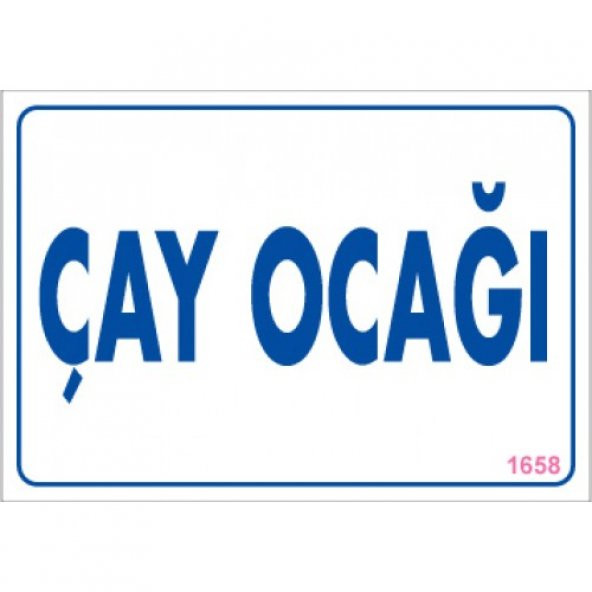 SÖNSAN UYARI LEVHALARI  ÇAY OCAĞI  PVC 17,5-25 CM ürün görseli 1