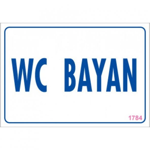 SÖNSAN UYARI LEVHALARI  WC BAYA   PVC 17,5-25 ürün görseli 1