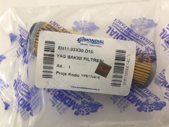 MONDİAL RX3i Evo YAĞ BAKIM FİLTRESİ ürün görseli 1