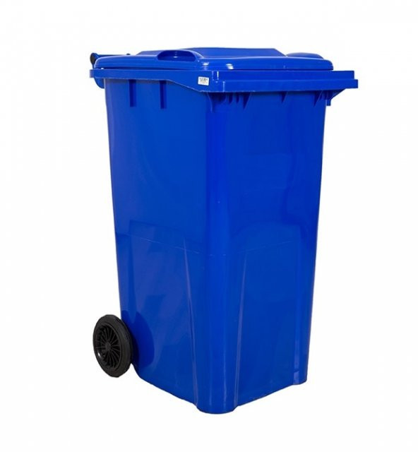 Safell Plastik Çöp Konteyneri 240 lt A+ Kalite Isıya Dayanıklı - Mavi ürün görseli 1