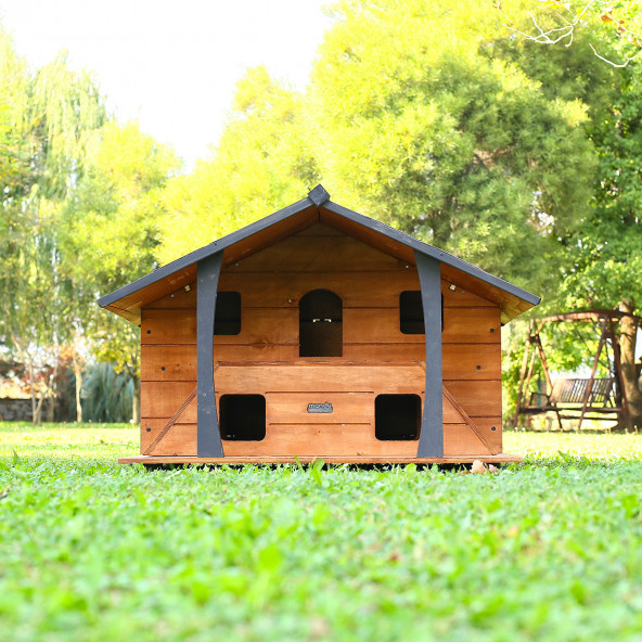 Mandu Ahşap Lüks Kedi Evi - Resim 2