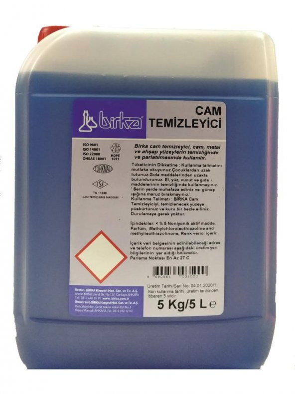 Birka Cam Temizleyici 5KG ürün görseli 1