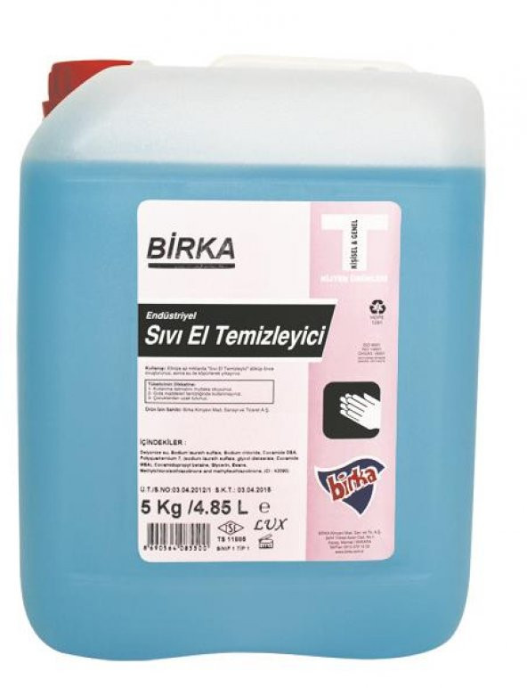 Birka Endüstriyel Sıvı El Sabunu 5 Kg. ürün görseli 1