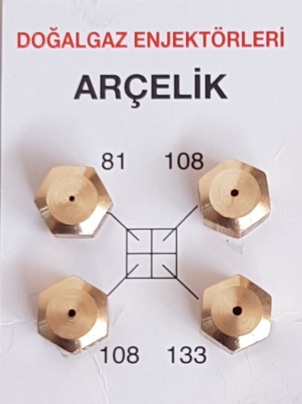 100 takım 9 luk Doğalgaz Ocak Memesi ürün görseli 1