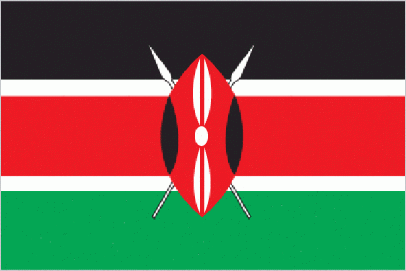 Kenya 15x22,5 Masa Bayrağı (Direksiz) ürün görseli 1