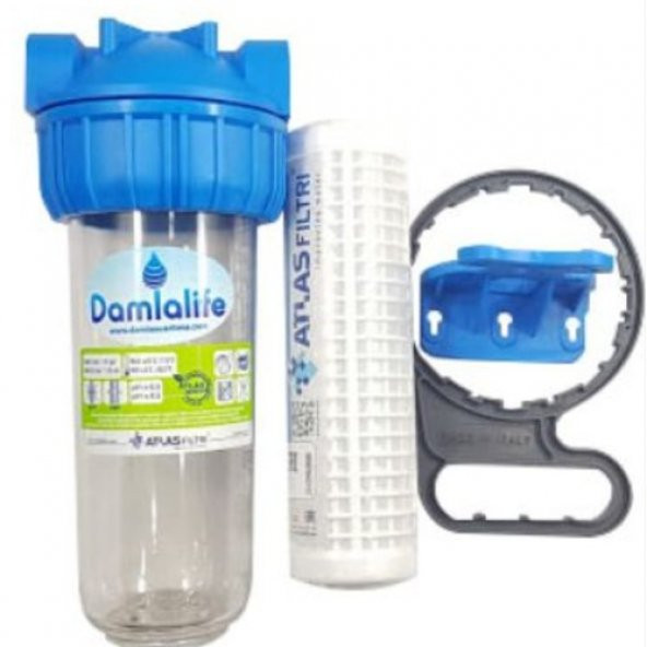 Damlalife Atlas 3/4 Girişli "10 Orjinal Italyan Housing Yıkanabilir Filtre ürün görseli 1