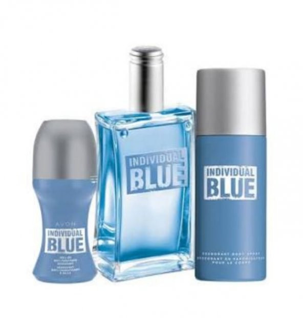 Avon Avon İndividual Blue Edt 100 Ml Erkek Parfüm 3'Lü Set ORJİNAL ürün görseli 1