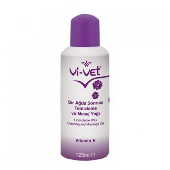 Vi-Vet Ağda Sonrası Temizleme Ve Masaj Yağı E Vitamini 125 ml 1 Ad. ürün görseli 1