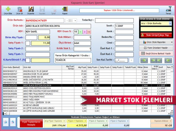 Barkod Okuyucu + Fiş Yazıcı + Barkodlu Satış Programı - Resim 4