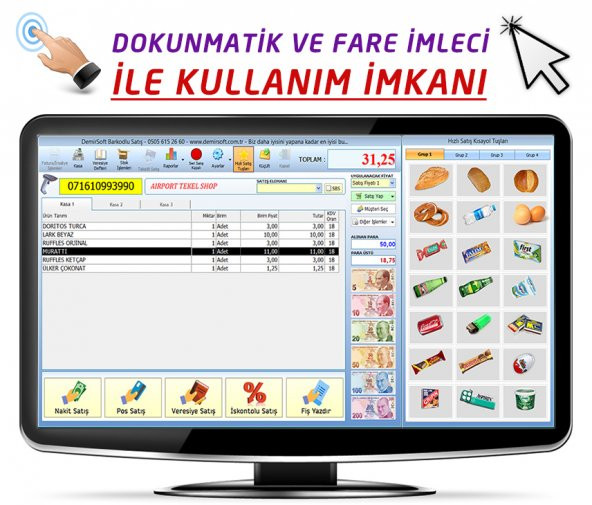 Terazi Uyumlu Barkodlu Satış Programı Demirsoft - Resim 2