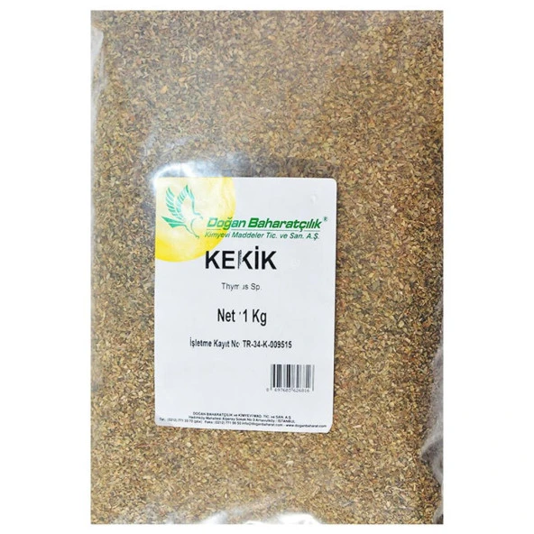 Doğan Baharatçılık Kekik 1Kg Kiloluk Doğal Saf Ekonomik Paket ürün görseli 1