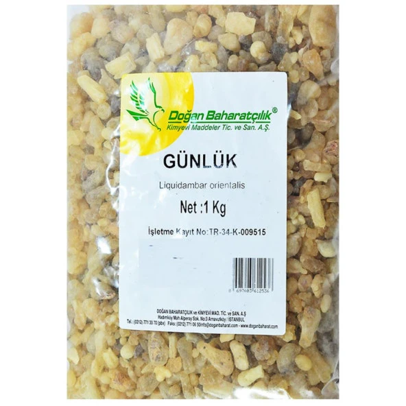 Doğan Baharatçılık Günlük Sakızı 1000 Gr 1 KG Kiloluk Ak Günlük ürün görseli 1