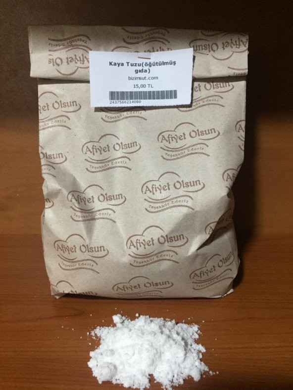 Öğütülmüş Kaya Tuzu 1 kg - Taş Değirmende Çekilmiş Gıda ürün görseli 1