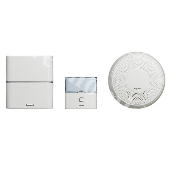 Legrand 094272 Bir Buton İki Zil Kablosuz Zil Seti ürün görseli 1