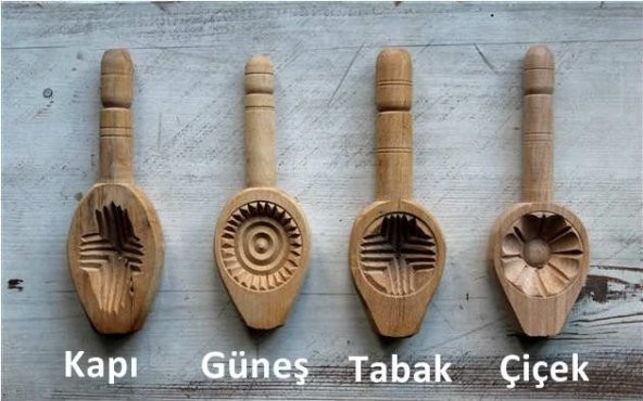 Ahşap Kömbe Kerebiç Kurabiye Pasta Kalıbı 4 Adet Set Kalıp ürün görseli 1