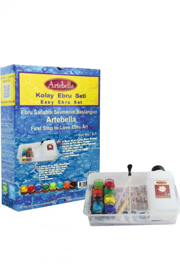 Emkes025 Artebella Kolay Ebru Seti No-2,5 - Resim 4