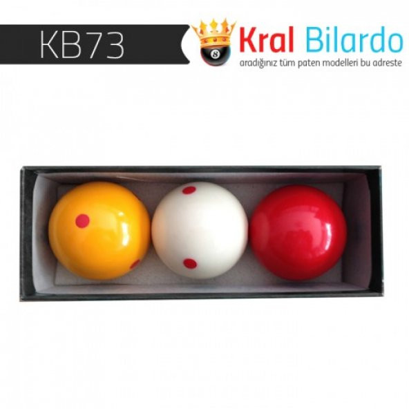 Karambol Topu Bilardo Top Set Benekli ürün görseli 1