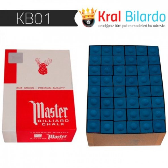 Bilardo Tebeşiri Master Gros 144lü Paket ürün görseli 1