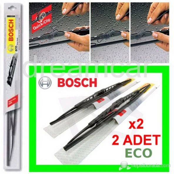 Bosch Eco 500 mm.x2 Ad. Universal Quick-Clip Telli Grafitili Silecek Takım 3397005161 ürün görseli 1