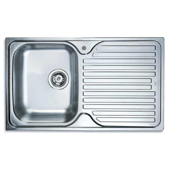 TEKA PRİNCESS 50 MİKRO KETEN SAĞ EVYE 50X86 SİFON DAHİL ürün görseli 1
