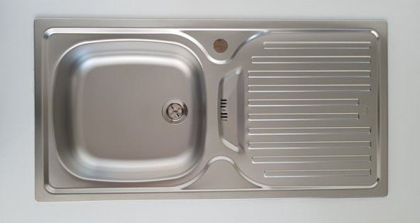 TEKA EVYE İNFANT OD MİKRO KETEN SAĞ 86X44 MUTFAK EVYE SİFON DAHİL ürün görseli 1