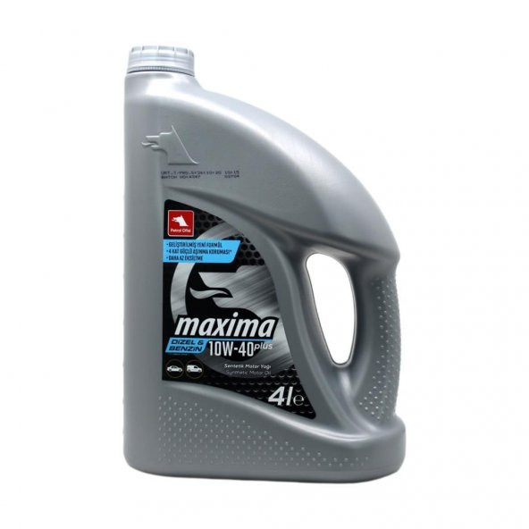 Petrol Ofisi Maxima Plus 10W-40 4 Lt Sentetik Motor Yağı ürün görseli 1