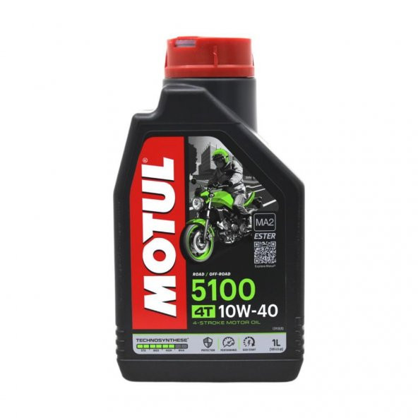Motul 5100 10W-40 4T 1 Lt 4 Zamanlı Motosiklet Motor Yağı ürün görseli 1