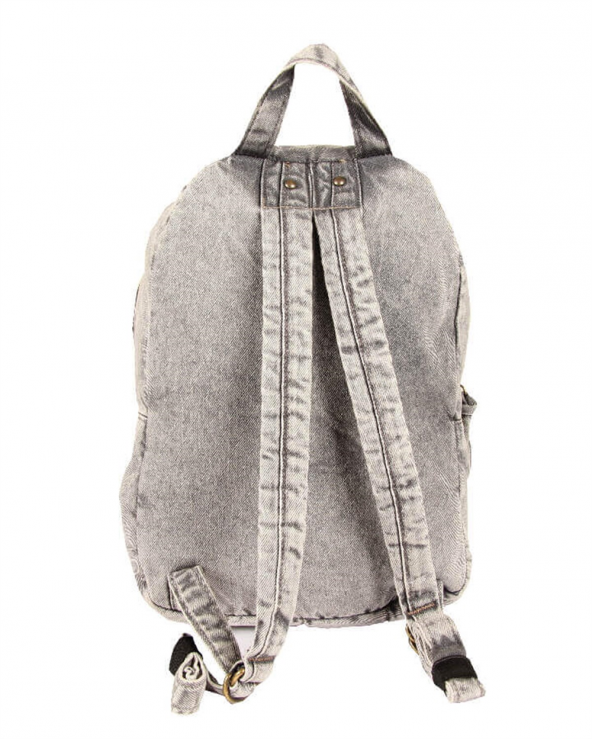 Alone Denim Kadın Sırt Çantası 5118 Sis Denim - Resim 3