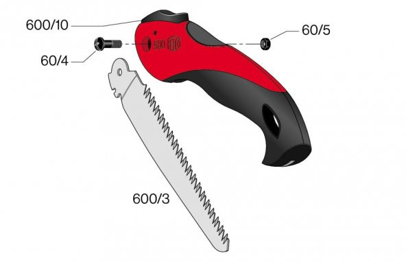 Felco 600 Budama Testeresi Katlanır 16 cm - Resim 3