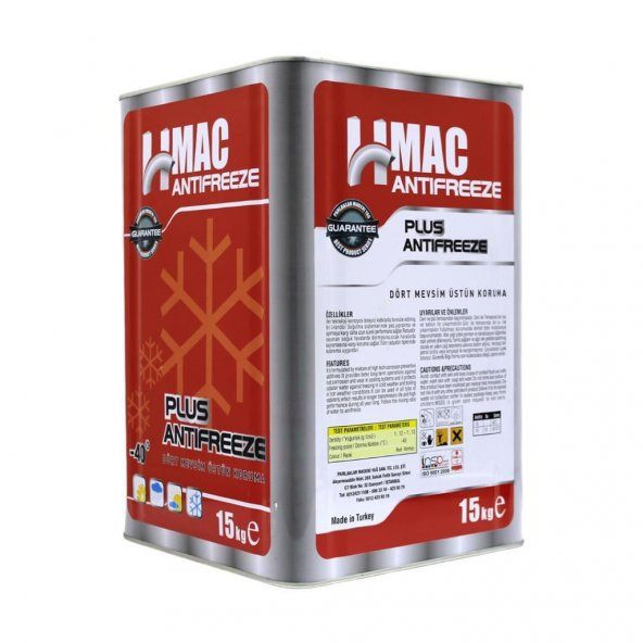 H-Mac Organik Kırmızı Antifriz -40 Derece 15 Kg ürün görseli 1