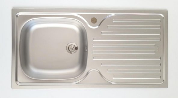 TEKA EVYE İNFANT OB PASLANMAZ ÇELİK SAĞ 86X44 SİFON DAHİL ürün görseli 1